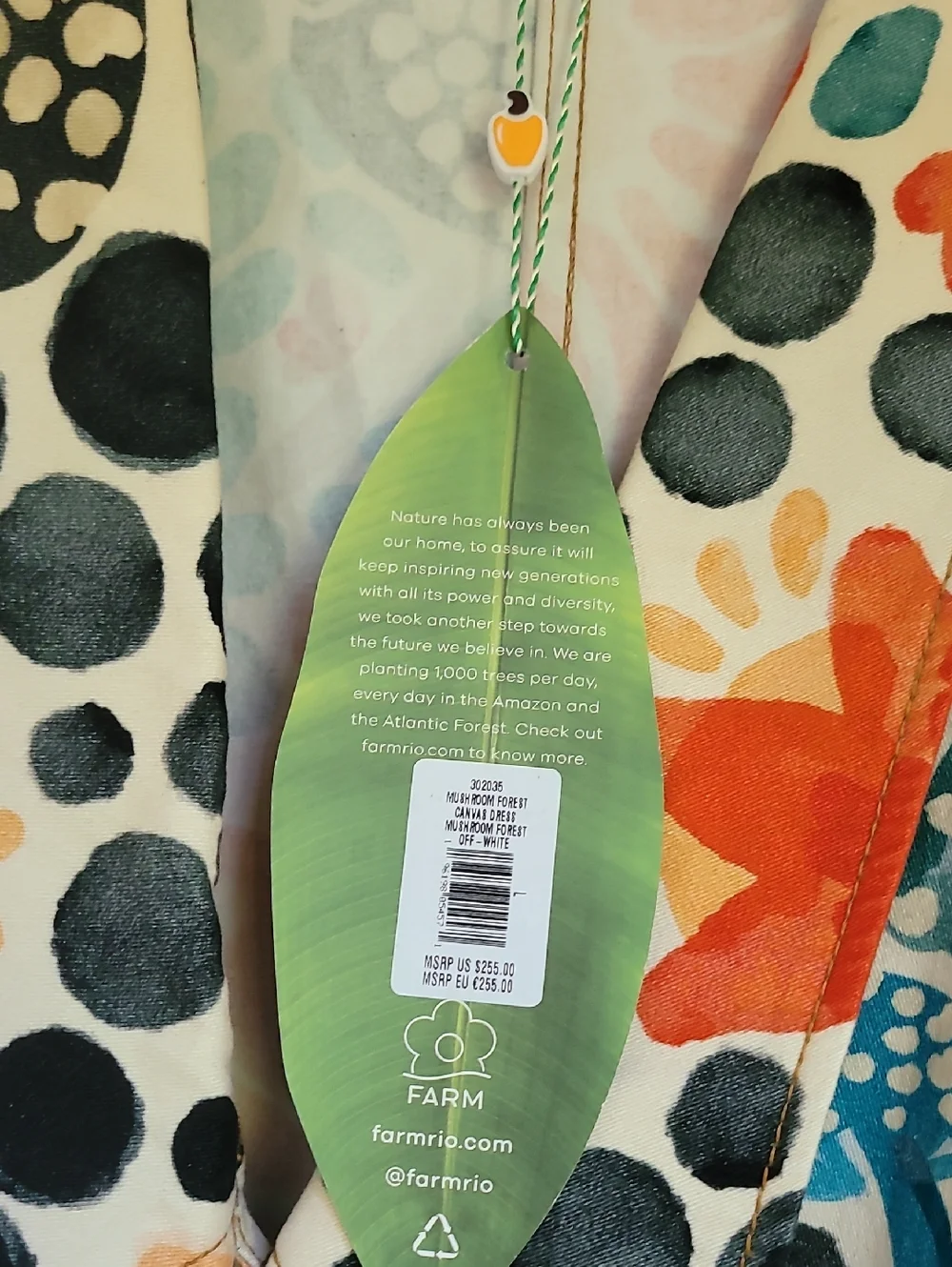 Farm Rio Mushroom Forest Canvas Dress - Picture 7 of 16